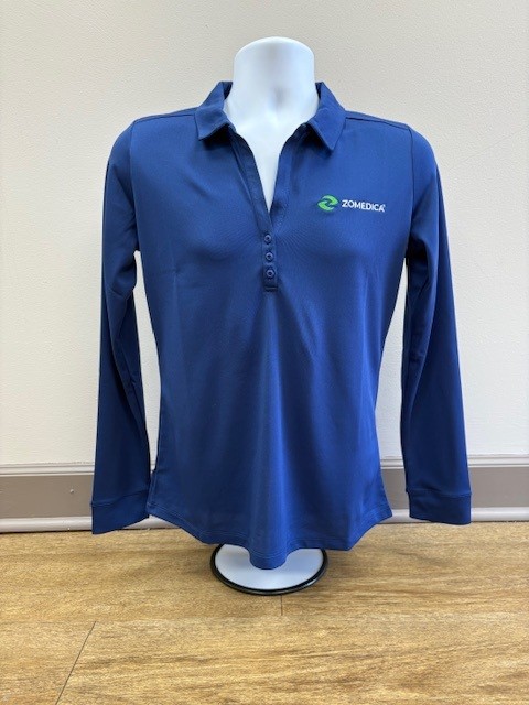 PA Ladies Royal Blue Long Sleeve Golf Shirt